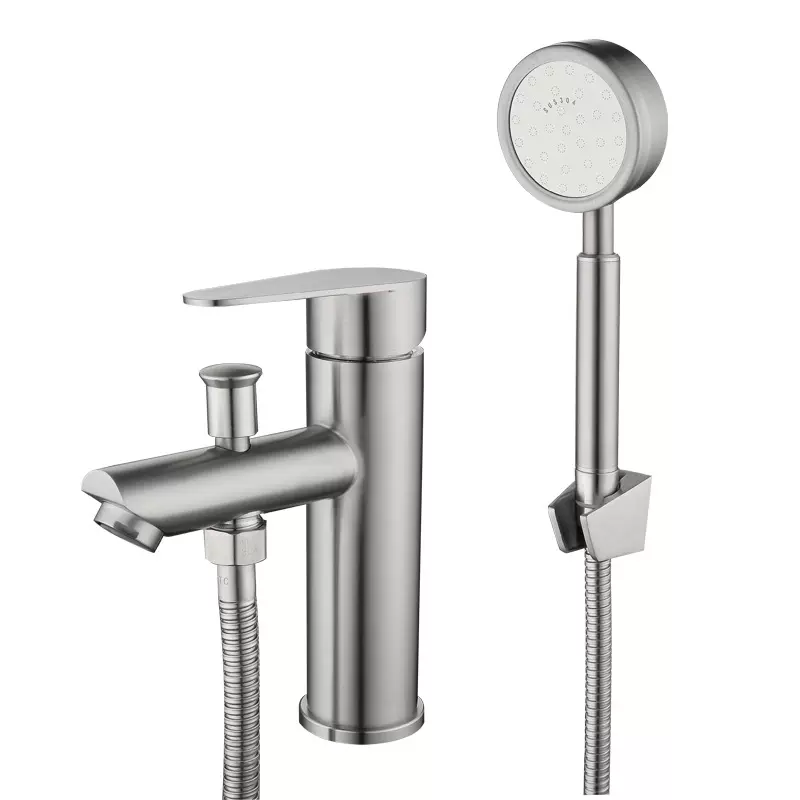 304不锈钢提拉两用洗脸盆冷热水龙头 浴室柜面盆多功能水龙头家用