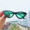 Black -frame green film