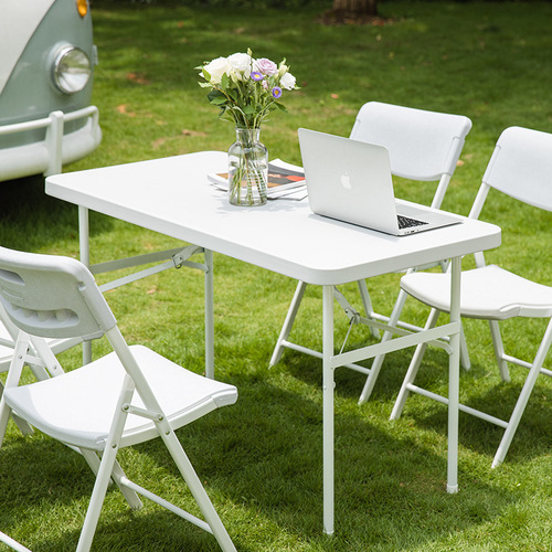 Outdoor folding table night market stall plastic table office folding table and chair computer table home dining table children's desk