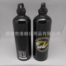 750ml不锈钢 小口运动水壶  登山扣运动水壶 印制logo