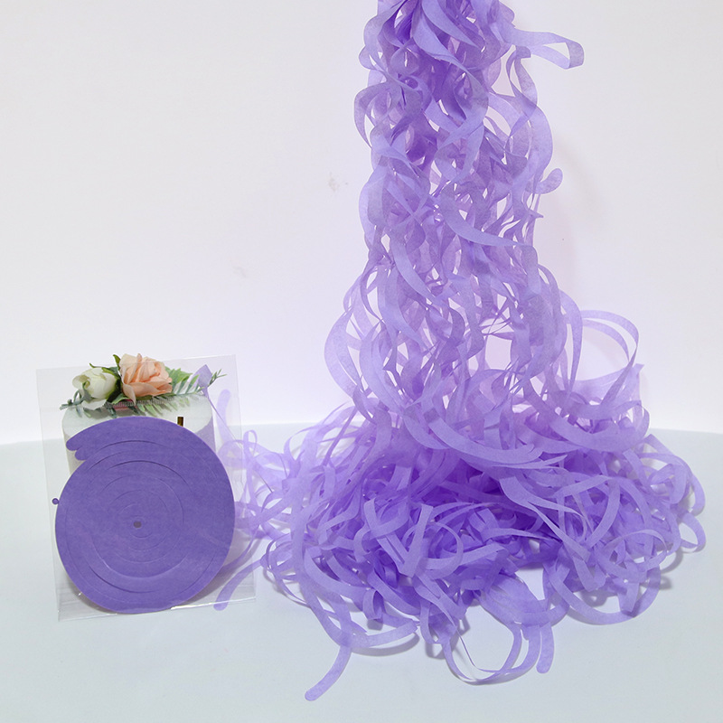 Espiral de la borla colgante de boda de la boda decoración del Partido de cumpleaños suministros adornos en espiral gran ola de papel Garland al por mayor