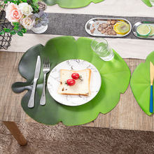 创意叶子餐垫婚庆餐垫EVA桌垫餐桌装饰垫防水防油隔热户外ins餐垫