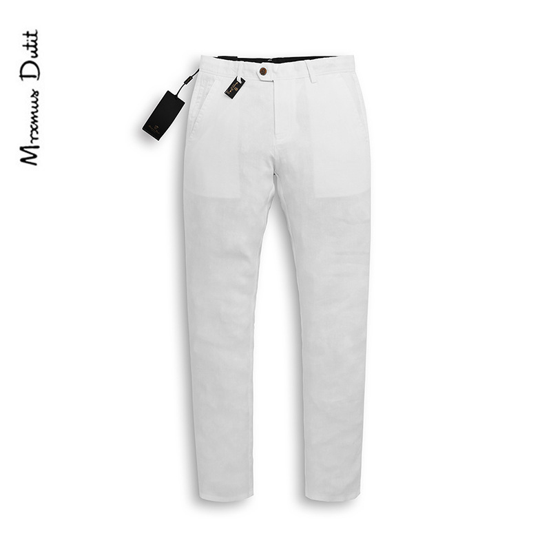 Discount Upgrade Md Linen Summer Comfortable Small Straight Casual Cargo Pants Large Size Mid-Cut Men's Stretch Pants 1040