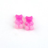 Resin with accessories, earrings, hair accessory, cream materials set, keychain, gradient, with little bears, handmade