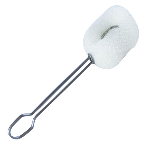 Stainless steel handle imitation loofah sponge head cleaning long-handled brush multi-functional kitchen decontamination cup brush bottle brush