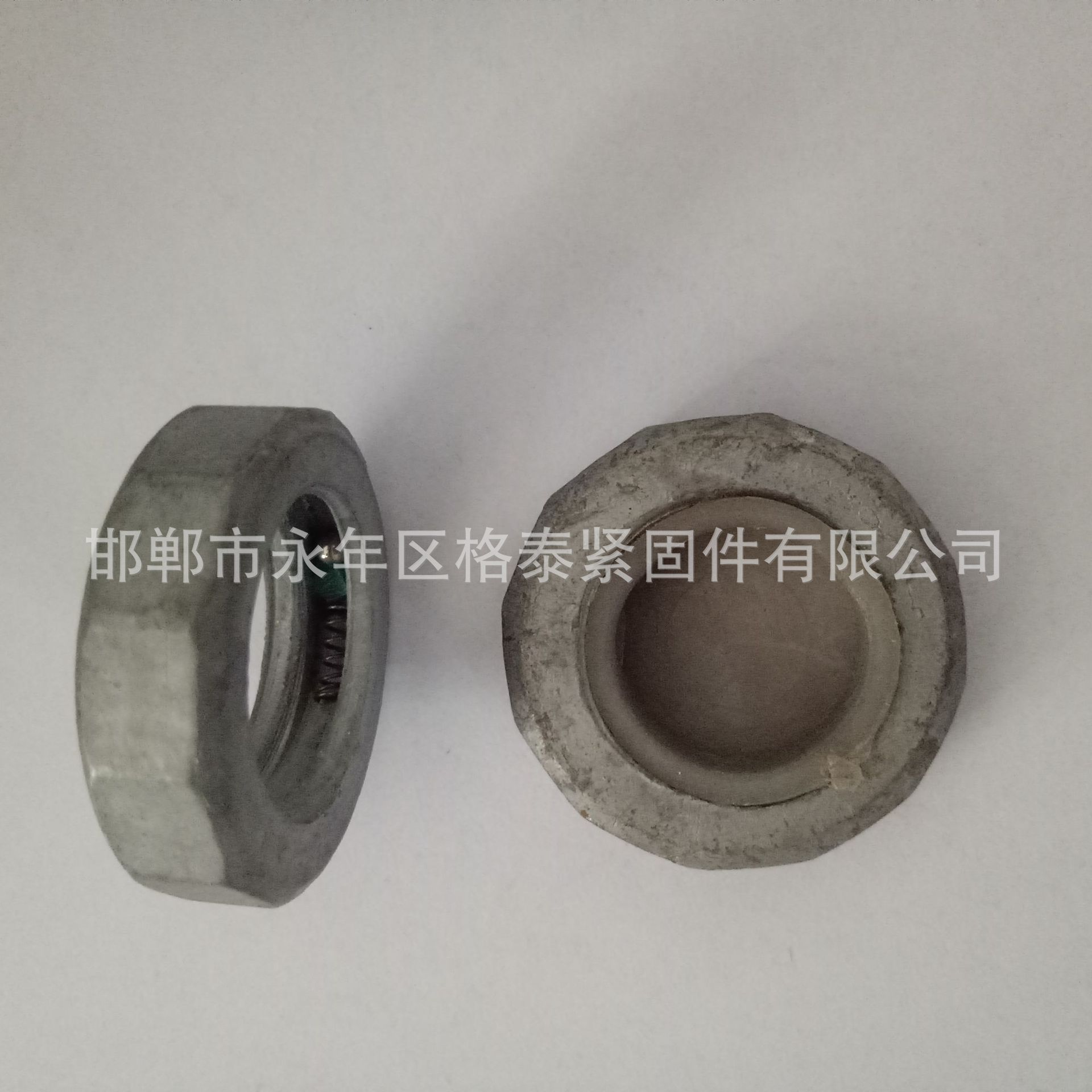 热镀锌螺母M16防盗螺母  热镀锌六角螺母 防盗滚珠螺母 防盗螺帽