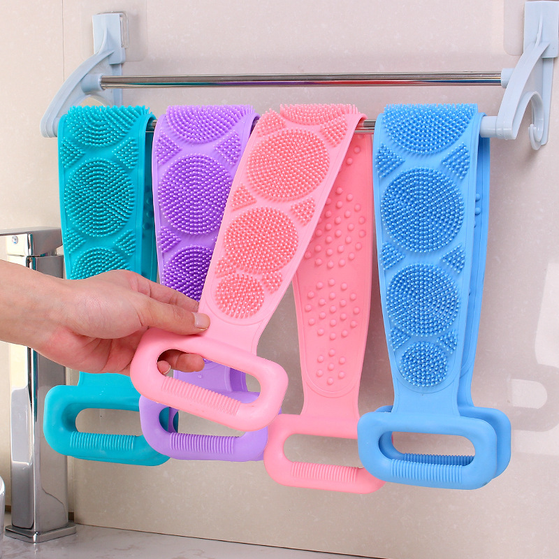 Rubbing bath towel bath towel bath rubbing back massage bath brush easy to clean back strip silicone bath towel stall supply Rubbing bath towel bath towel bath rubbing back massage bath brush easy to clean back strip silicone bath towel stall supply