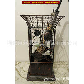 铁艺家用雨伞架酒店大堂落地雨伞收纳桶高档酒店用品