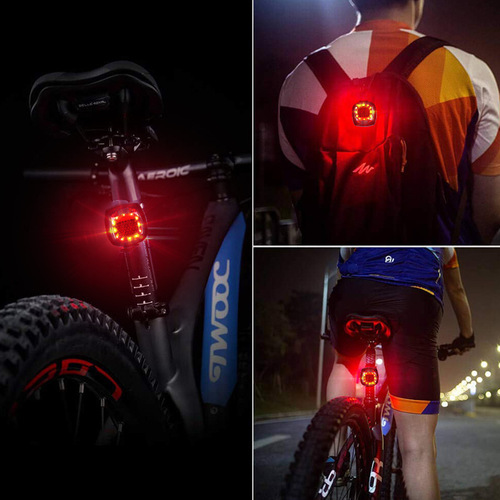 New mountain bike accessories light USB charging led warning tail light cycling light cob night riding tail light bicycle
