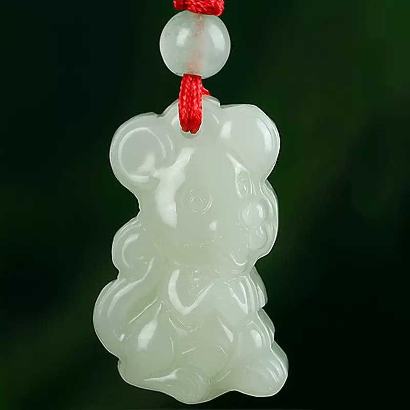 女士和田玉男项链挂坠十二生肖属马兔子天然真玉吊坠工厂货源批发