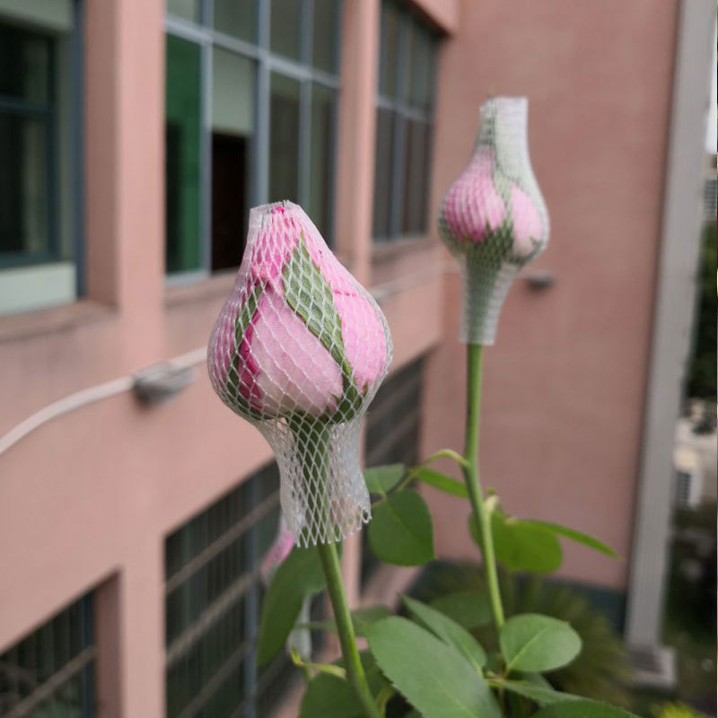 Guangzhou Plastic Mesh Factory Direct Sale Rose Mesh Bags, Chrysanthemum Lily Shaping Packaging Mesh, Fresh Flower Mesh Covers