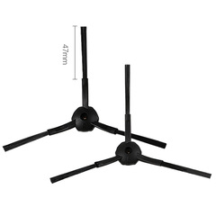 Suitable for Ecovacs robot vacuum cleaner accessories: Lingxi CEN540546 Magic Mirror S/CR120 side brush, HEPA filter cloth, and battery.