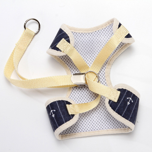 Factory direct supply pet leash Korean style bow pet harness vest style cat and dog leash