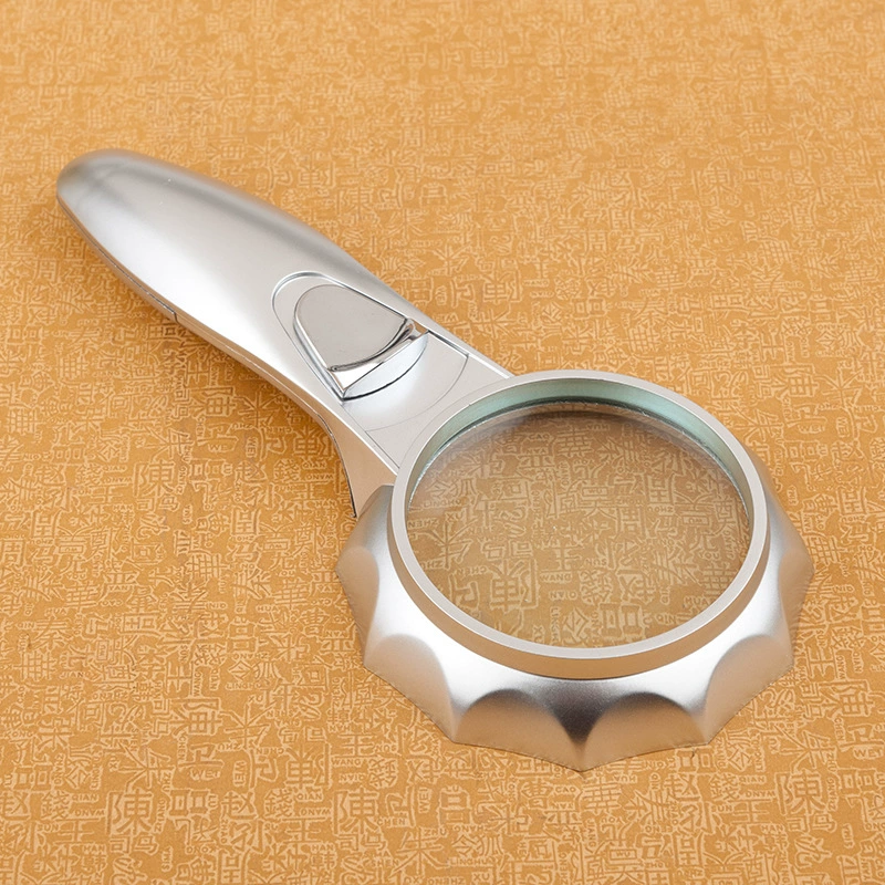 Оптовая поставка TH600556 ручной 6 светодиодных фонарей для чтения увеличительное стекло со светом