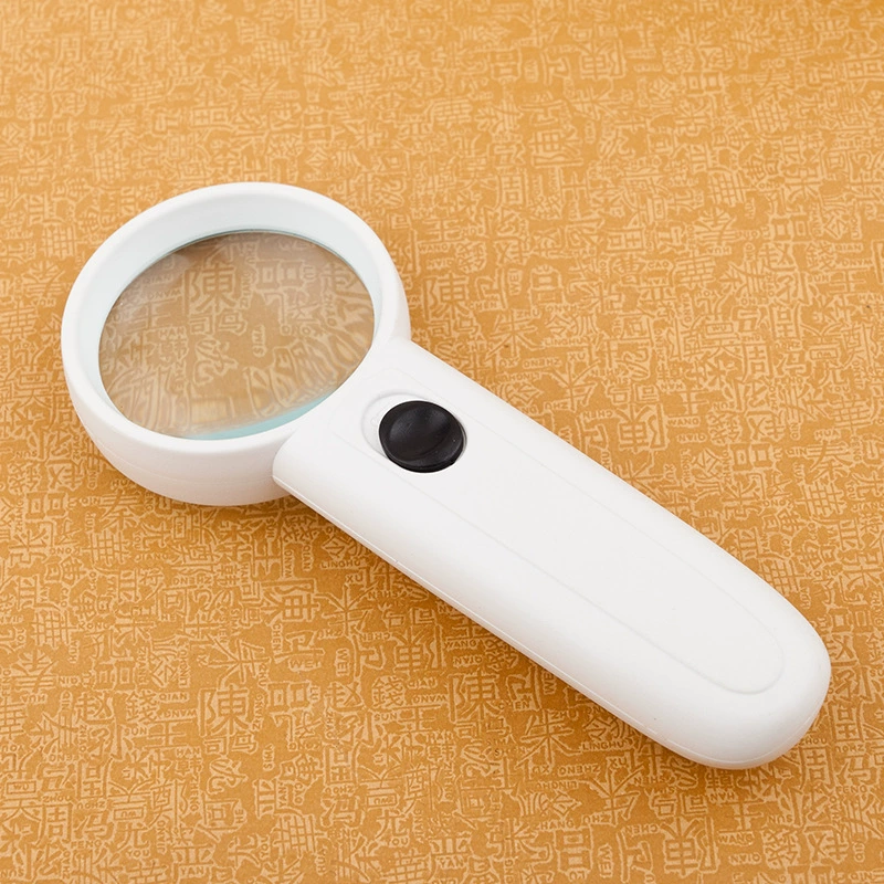 Поставка 15-кратной увеличительной линзы для чтения со светодиодной подсветкой диаметром 37 ммG6B-2, увеличительной линзой для микроскопа