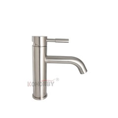 Factory direct supply 304 stainless steel elevated washbasin faucet countertop basin ceramic basin hot and cold faucet