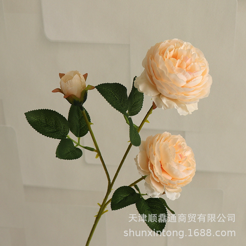 3-Headed Peony Wedding Flower Arrangement Road Guide Decoration Fake Peony Flower European Silk Flower Western Peony Artificial Bouquet 3-Headed Peony Wedding Flower Arrangement Road Guide Decoration Fake Peony Flower European Silk Flower Western Peony Artificial Bouquet