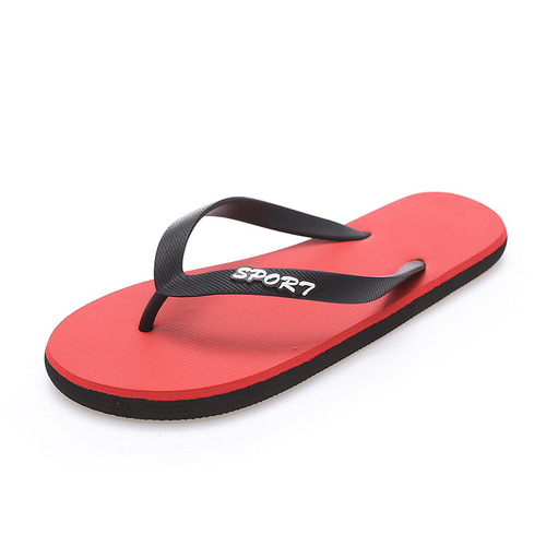 Flip-flops men's summer non-slip trendy flat sandals rubber outdoor wear casual personalized flip-flops beach shoes