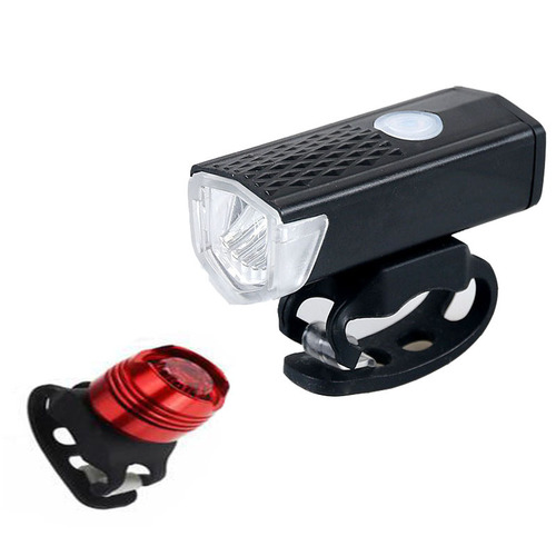 2255 Bicycle Headlight USB Rechargeable Super Bright Lighting Mountain Cycling Equipment Set Bicycle Warning Headlight