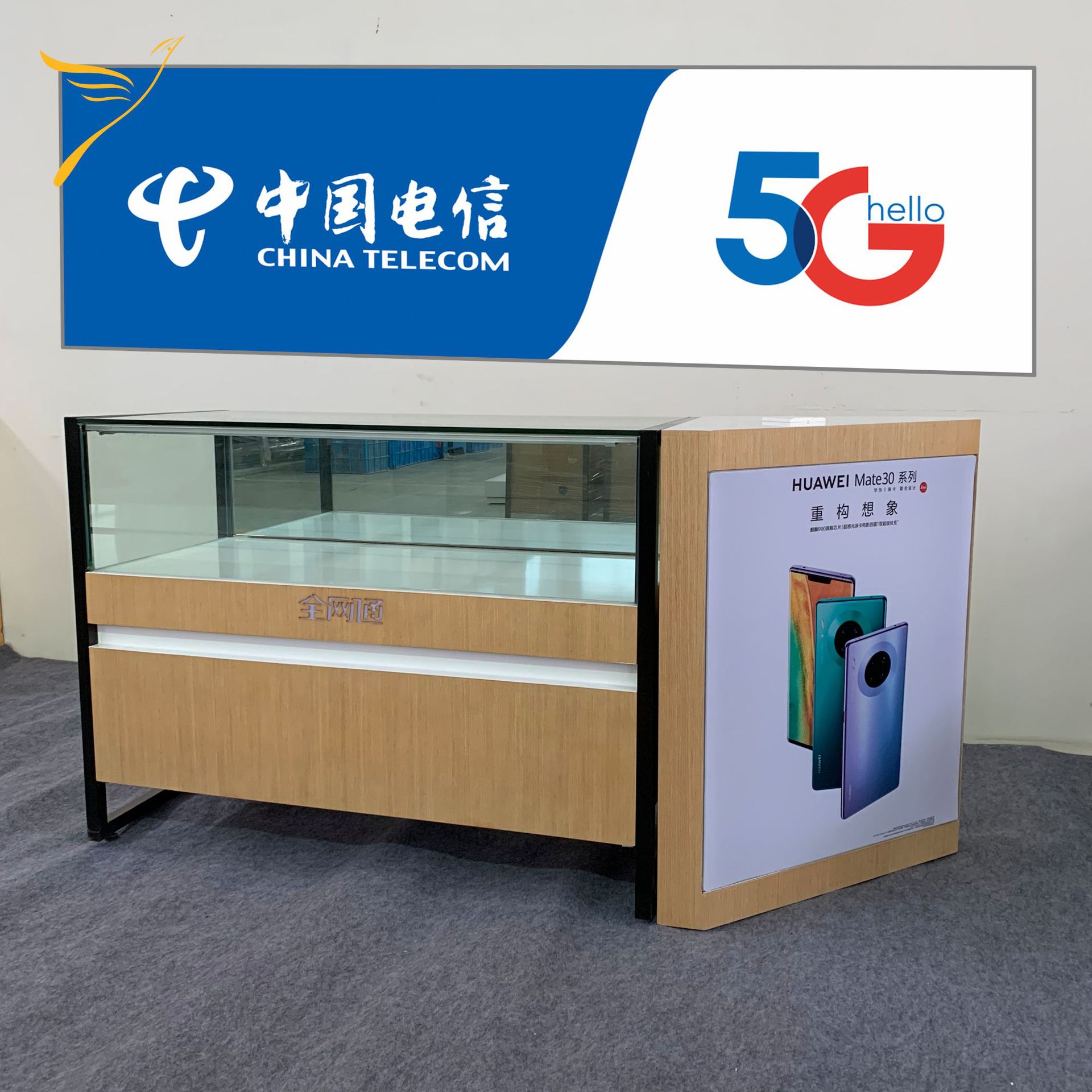 厂家批发 卖场业务台手机展示柜玻璃展示柜手机柜台 支持整店制作