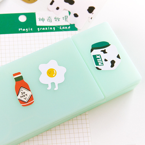 Cute cartoon stickers ins style student children's water cup handbook material sticker diy mobile phone case decoration stickers