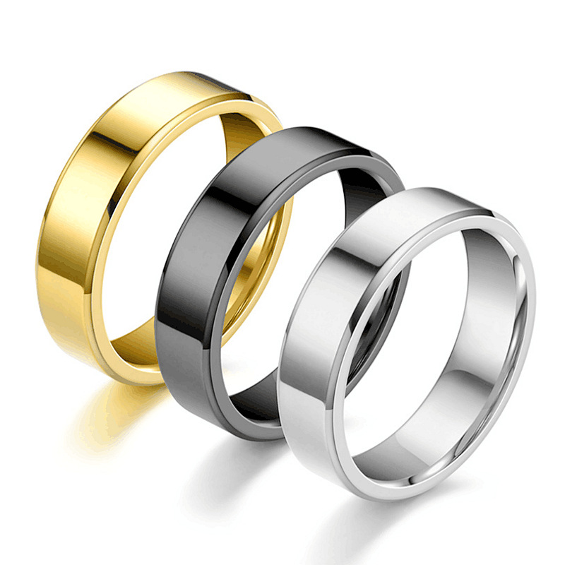 fashionable glossy ring stainless steel