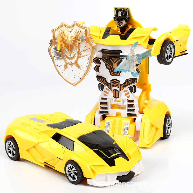Tiktok mismo estilo colisión de los niños de un clic deformación juguete inercia impacto niño deformación coche de juguete