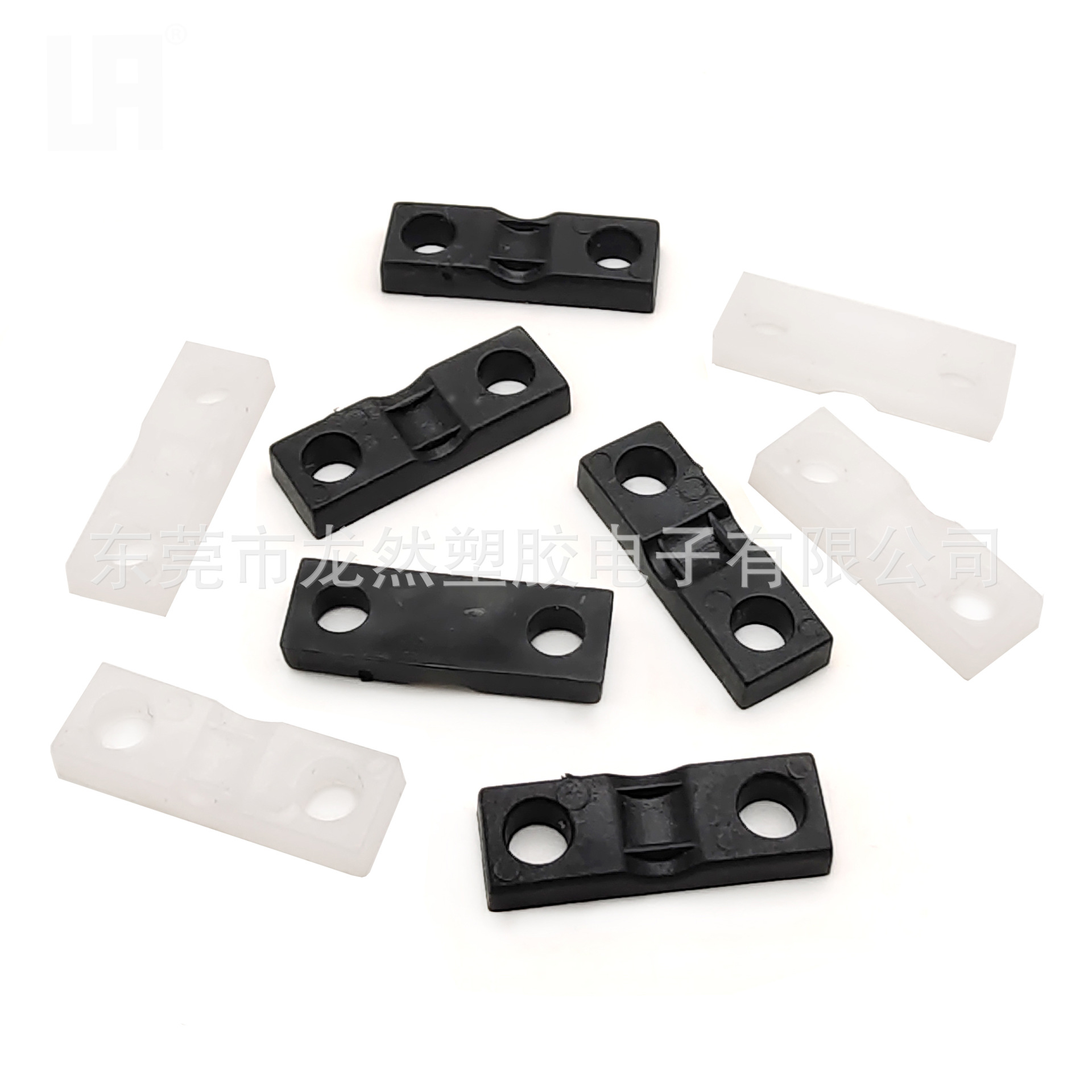 厂家直销压线板 直角压线扣  LR-026-2卡扣 孔距15mm一字型固线夹