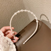 Headband from pearl for princess, universal retro hair accessory for bride, Korean style, internet celebrity