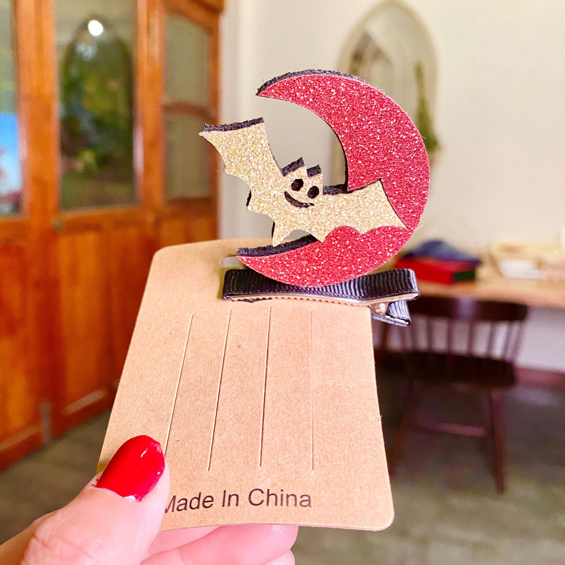 Cross-Border Hot Selling Halloween Hairpin New Product Halloween Decoration Selling Cute Bat Ghost Wizard Hat Pumpkin Hair