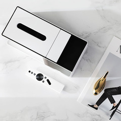Tissue box new product multi-function remote control storage box light luxury tissue box paper box tissue storage box coffee table