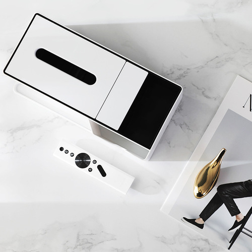Tissue box new product multi-function remote control storage box light luxury tissue box paper box tissue storage box coffee table