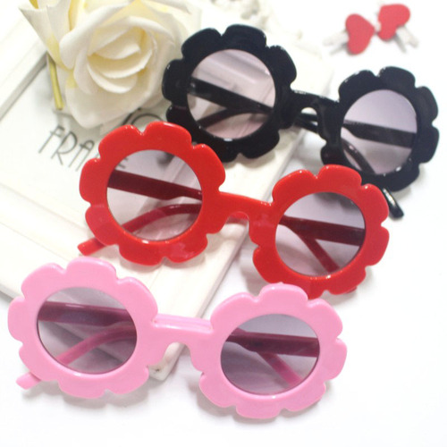 1380 Sunflower Cute Children's Sunglasses Cute Little Flower Children's Glasses Children's Sunglasses