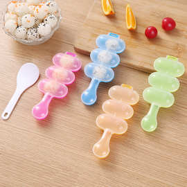 DIY宝宝摇饭团模具摇摇乐寿司模具海苔拌饭烘焙工具三球摇摇乐