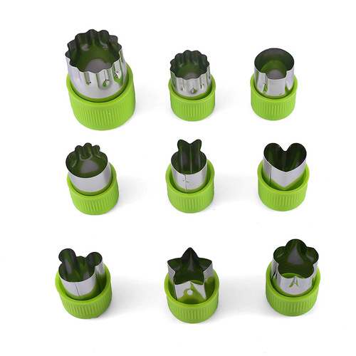 Cartoon food supplement stainless steel vegetable and fruit cutting hand guard butterfly noodle flower cutter cartoon baking biscuit printing mold