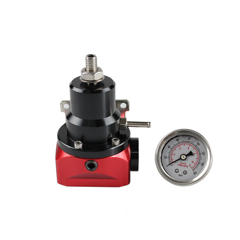 Car Modification Accessories Fuel Booster Turbine Fuel Pressure Regulator With Meter
