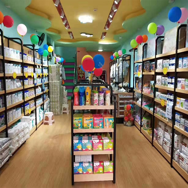 超市奶粉货架 母婴用品陈列架 精品孕婴店儿童用品展示货架奶粉架