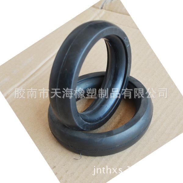 4X1 英寸实心光面橡胶轮胎应用于工具车行李车手推车邮车草坪机