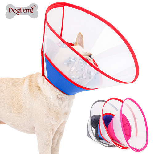 Pet anti-bite neck cover, Elizabethan collar, dog bathing and grooming, cat and dog anti-bite, licking, and anti-scratch collar headgear