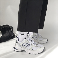 Women's 2023 New Student Sports Shoes, Korean Version, Ins Trendy, Versatile, Hong Kong Style, Retro Casual Dad Shoes