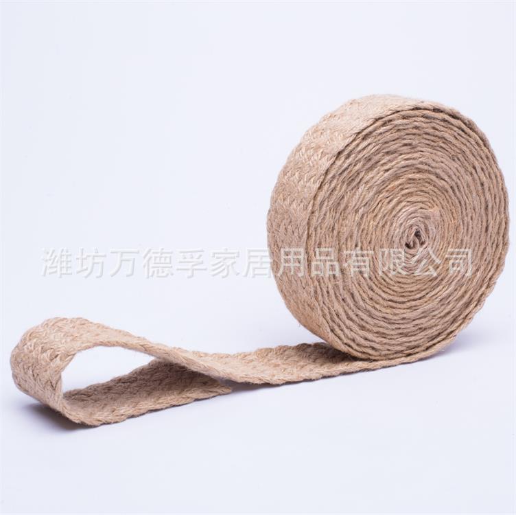 厂家供应麻编织带麻编带走马锭机麻编带麻绳编织带扁绳