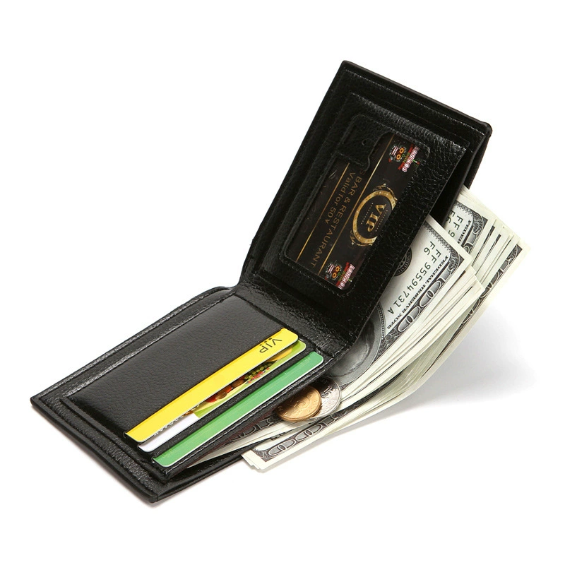 Polyurethane short wallet, universal card holder