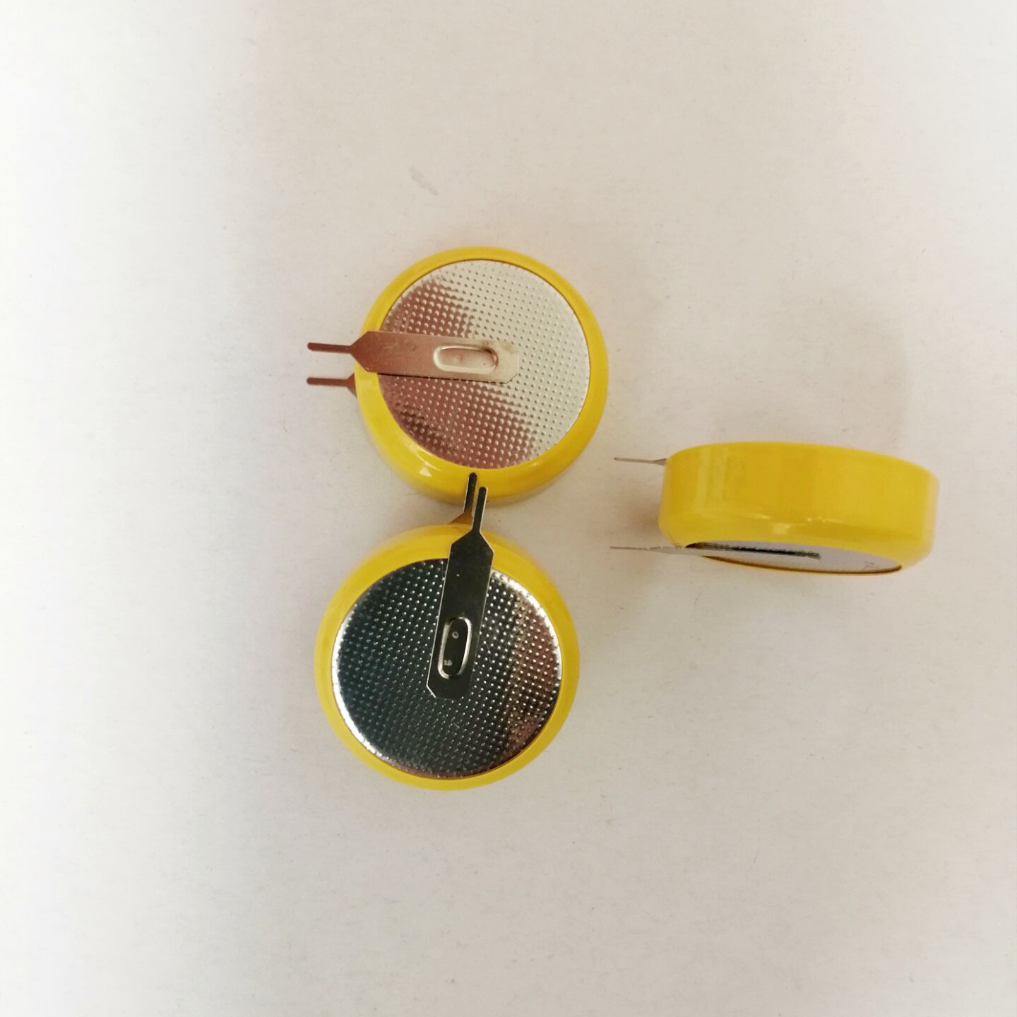 CR2477带脚纽扣电池 立式两脚对称   可焊脚 3V CR2477电池