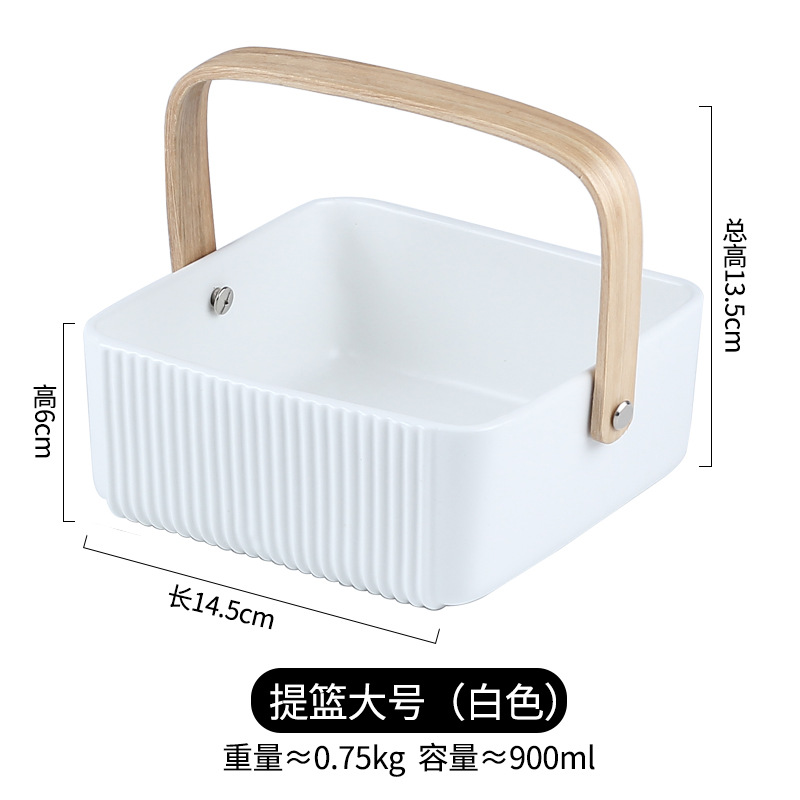 Cestas de frutas a rayas japonesas simples, cestas de cerámica creativas para restaurantes, tazón de ensalada creativo, bandeja de frutas secas, caja de almacenamiento de joyas