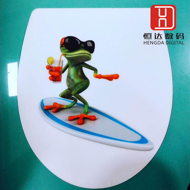 U-Shaped Toilet Cover Uv Printing Water Tank Uv Flatbed Printing Processing U-Shaped Toilet Cover Uv Printing Water Tank Uv Flatbed Printing Processing