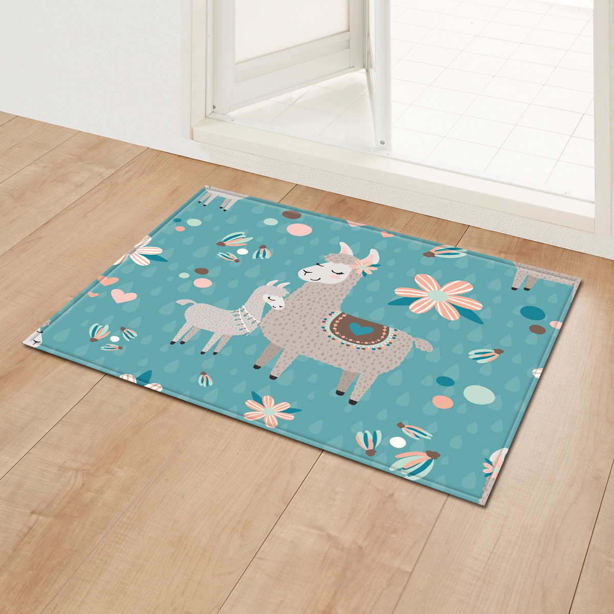 Entrada de bienvenida pequeña alfombra de piso transfronterizo absorbente antideslizante alfombra de piso baño dormitorio sala de estar puerta alfombra de bienvenida