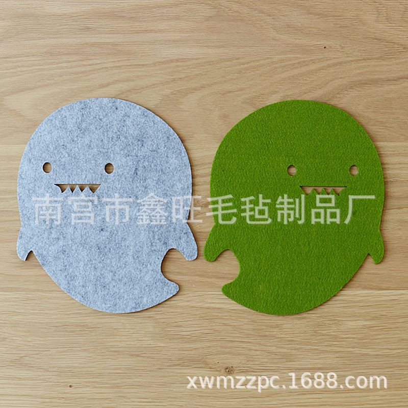 年周庆活动加厚毛毡镂空卡通赠品电脑笔记本鼠标垫可加公司logo