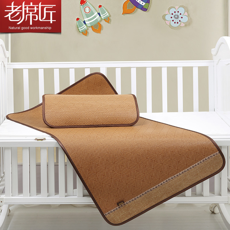 Old Craftsman Baby Cooling Mat Newborn Baby Rattan Mat Kindergarten Bed Summer Mat Imitation Rattan Mat