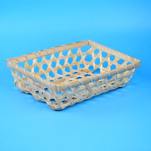 Picnic basket small basket bamboo basket storage basket square large kitchen woven fruit egg storage box rattan