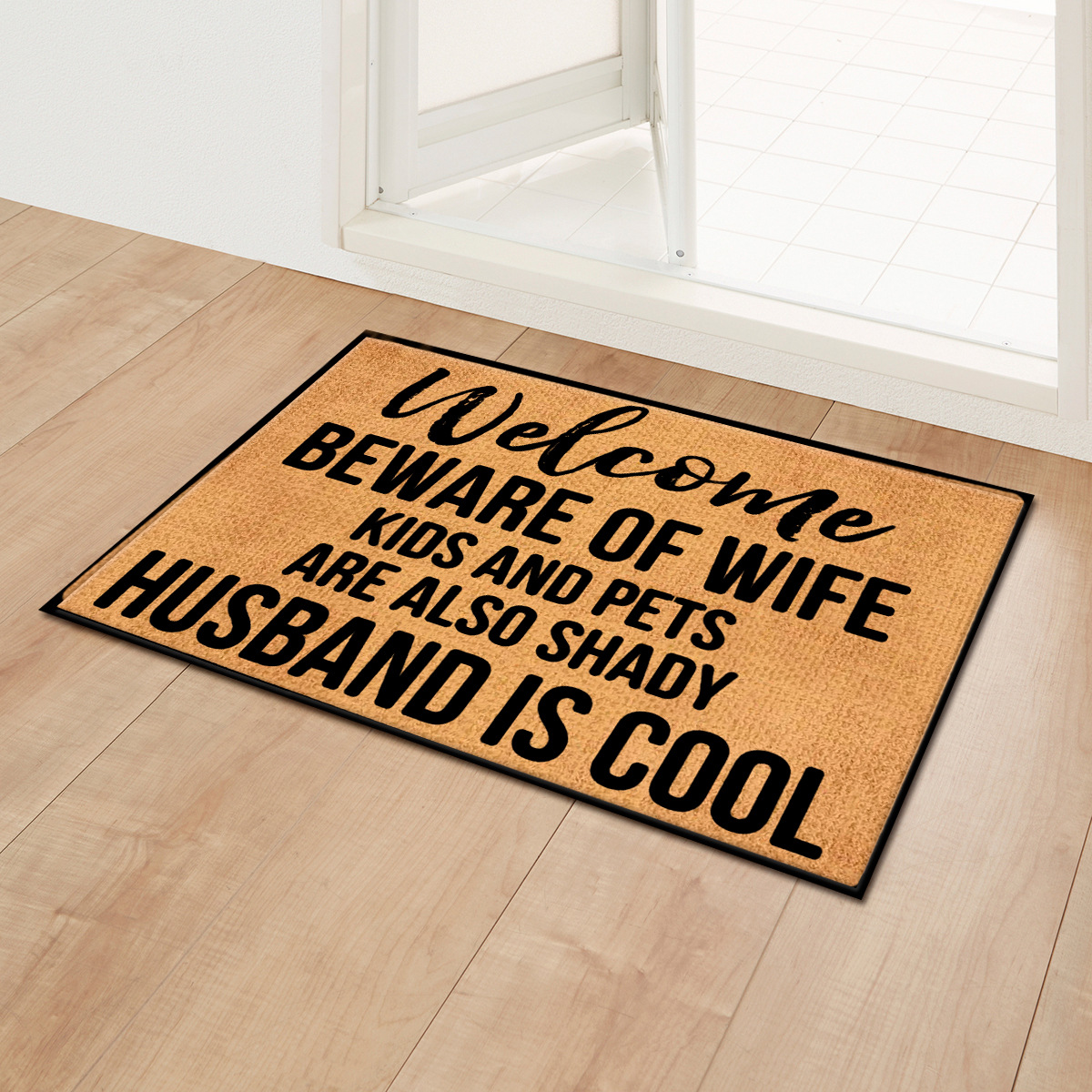 Entrada de bienvenida pequeña alfombra de piso transfronterizo absorbente antideslizante alfombra de piso baño dormitorio sala de estar puerta alfombra de bienvenida